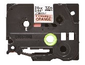 BROTHER P-Touch TZE-B51 black on neon orange 24mm