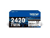 Brother Toner TN-2420TWIN Schwarz 2er Pack bis zu je 3.000 Seiten nach ISO 19752